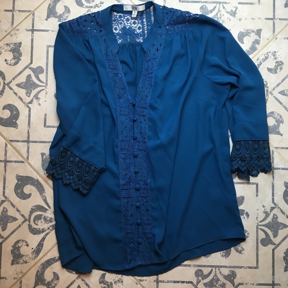 Teal blouse